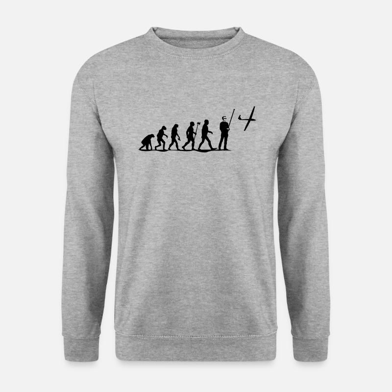 evolution rc pilot - Unisex Sweatshirt - salt & pepper