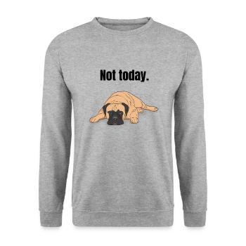 Cadeau Bullmastiff - Sweat-shirt Unisexe - gris chiné - Devant - Alina (178cm) & Michal (187cm)