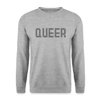 Queer - Unisex Sweatshirt - salt & pepper - Front - Alina (178cm) & Michal (187cm)