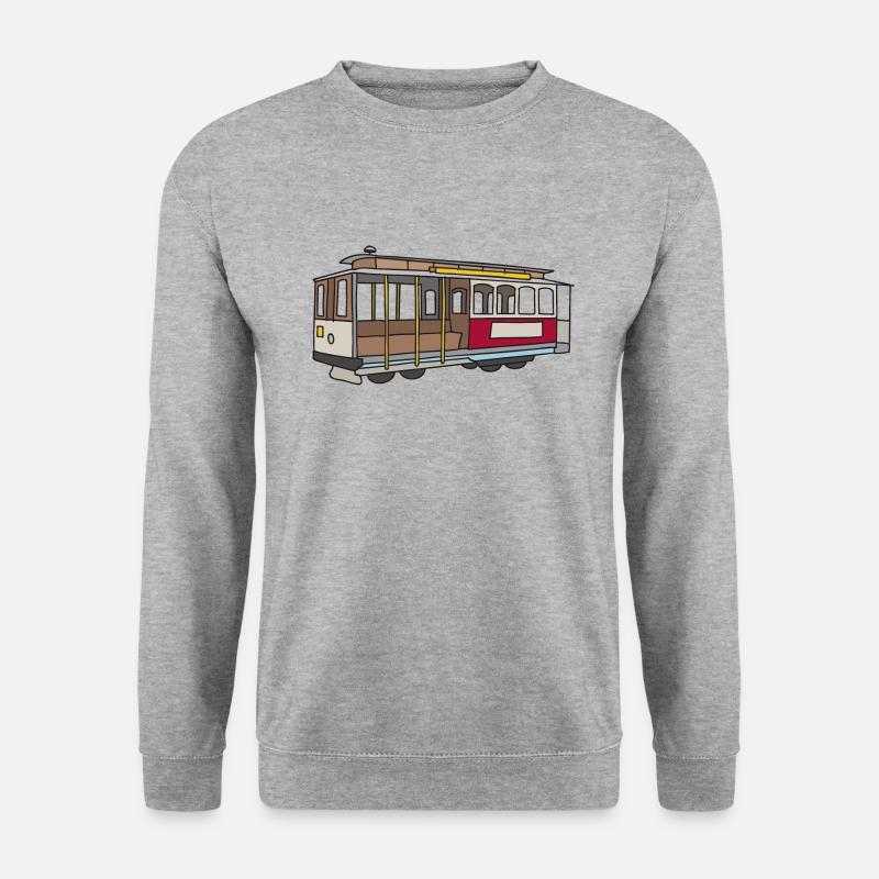 San Francisco Cablecar c - Unisex Sweatshirt - salt & pepper