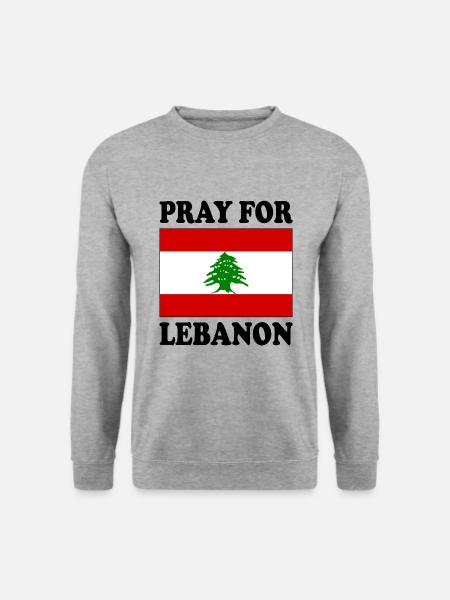 Pray for lebanon - Unisex Sweatshirt - salt & pepper