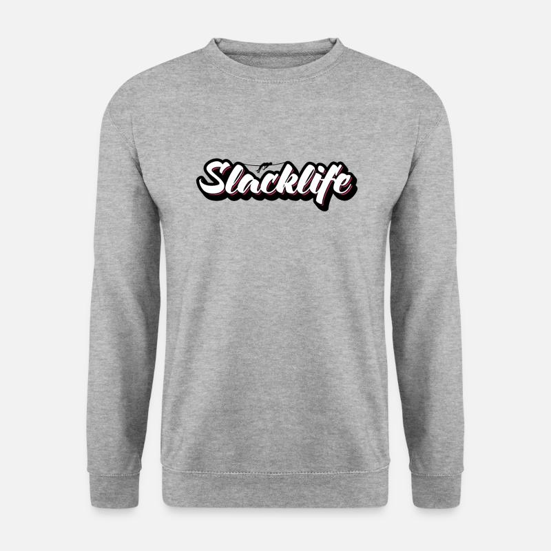 Slackline - Unisex Pullover - Weißgrau meliert