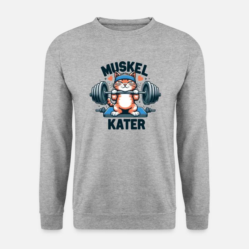 Muscle soreness - Unisex Sweatshirt - salt & pepper