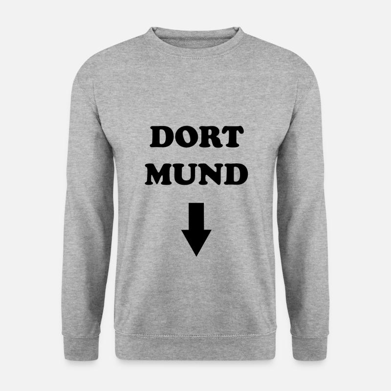 DORT MUND - Unisex Pullover - Weißgrau meliert