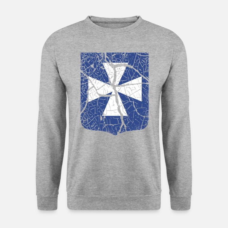 Rzeszów - Unisex Pullover - Weißgrau meliert