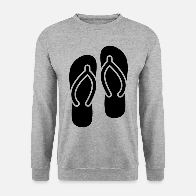 Flip-flops icon - Unisex Sweatshirt - salt & pepper