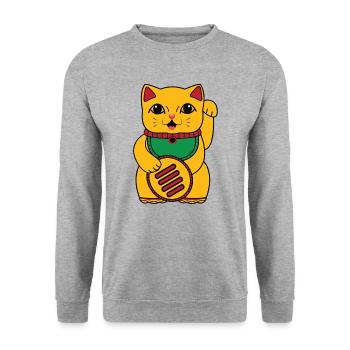 Chat de coucou - Sweat-shirt Unisexe - gris chiné - Devant - Alina (178cm) & Michal (187cm)
