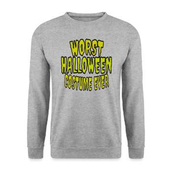 Halloween Le pire costume d’Halloween de tous les temps - Sweat-shirt Unisexe - gris chiné - Devant - Alina (178cm) & Michal (187cm)