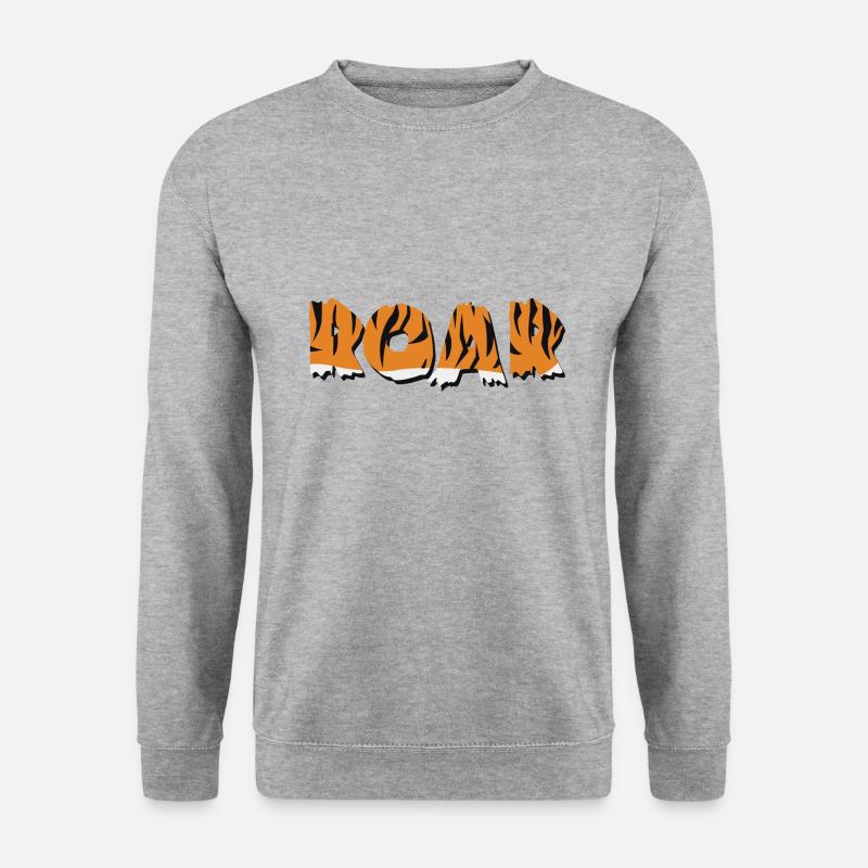 ROAR - Unisex Pullover - Weißgrau meliert