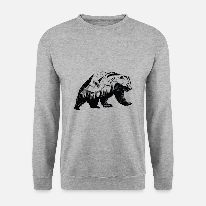 Natural bear - Unisex Sweatshirt - salt & pepper