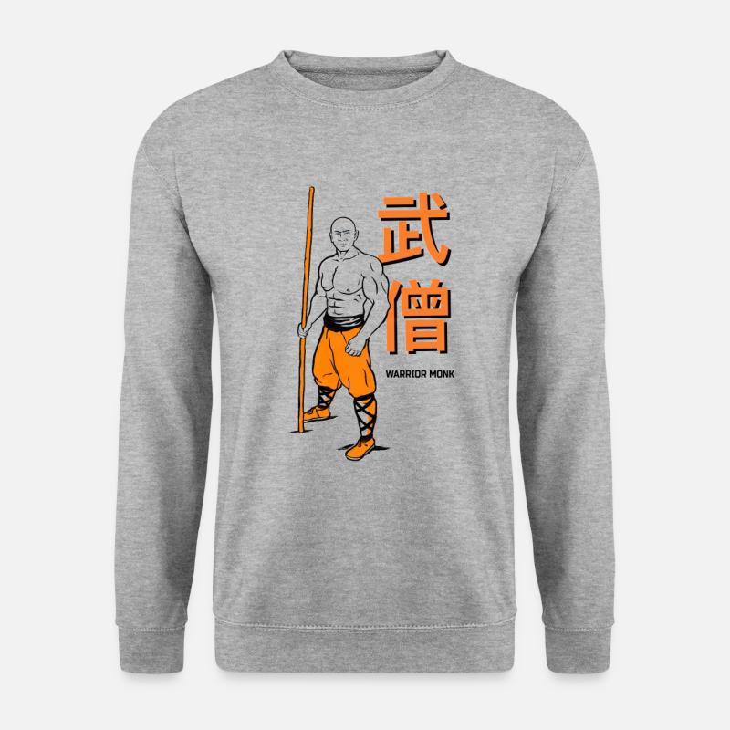 Shaolin Warrior Monk - Unisex Sweatshirt - salt & pepper