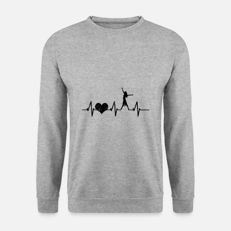 Tänzerin Tanzen Tanzsport Herzschlag Leidenschaft - Unisex Pullover - Weißgrau meliert