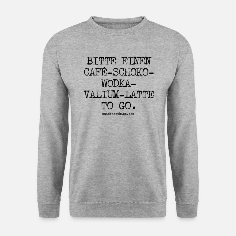 to go - Unisex Pullover - Weißgrau meliert