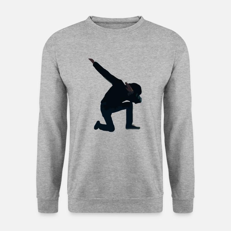 DAB - Unisex Pullover - Weißgrau meliert