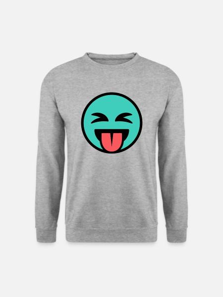 Funny Emoticon / Smile - Unisex Sweatshirt - salt & pepper