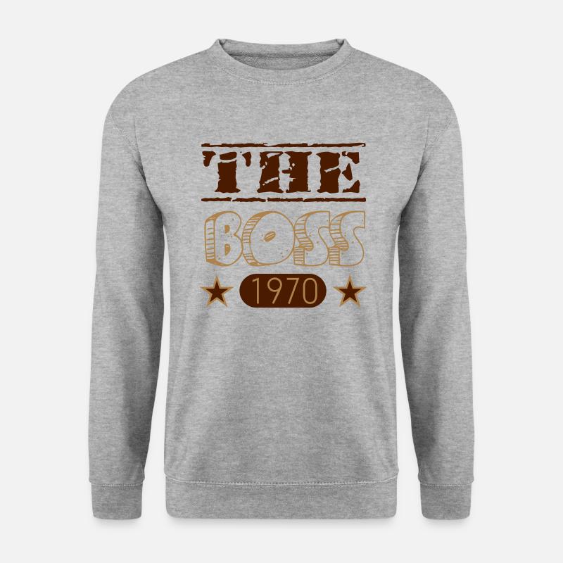 The Boss 1970 01 - Unisex Pullover - Weißgrau meliert