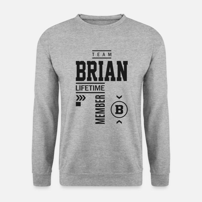 Brian - Unisex Pullover - Weißgrau meliert