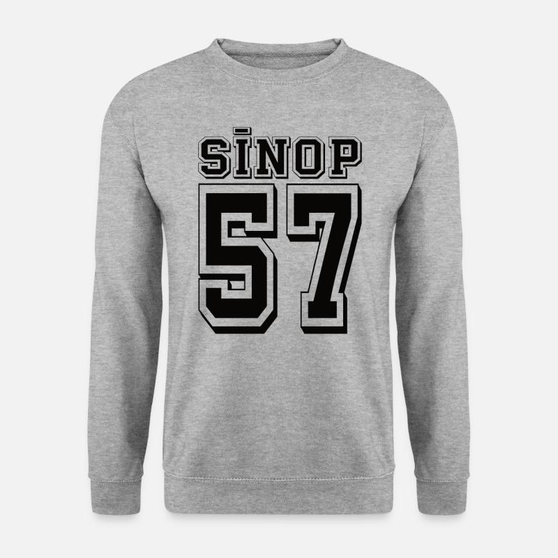 Sinop 57 - Unisex Pullover - Weißgrau meliert