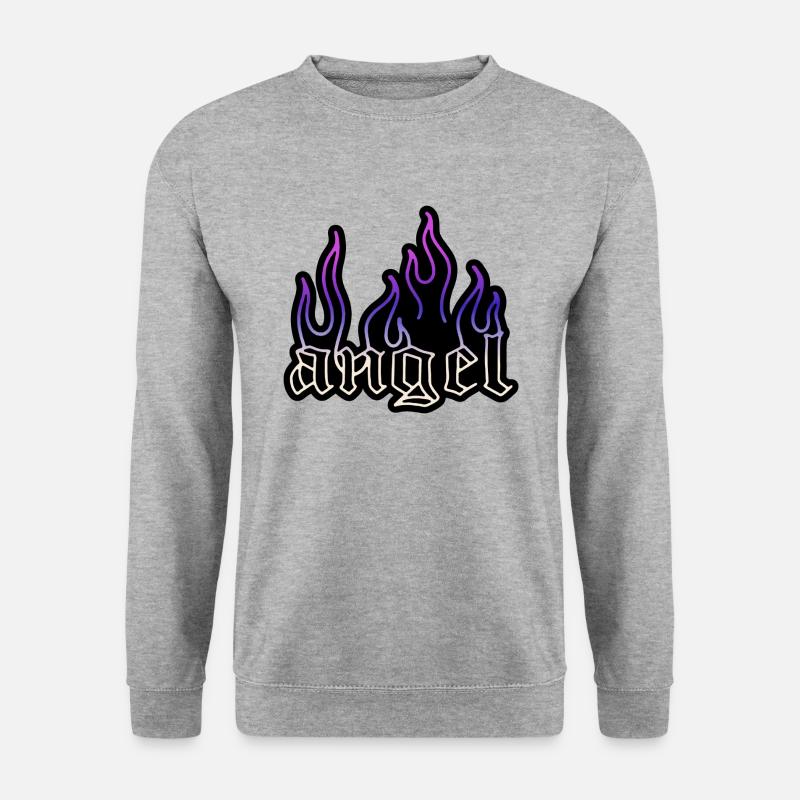 Engel - Unisex Pullover - Weißgrau meliert