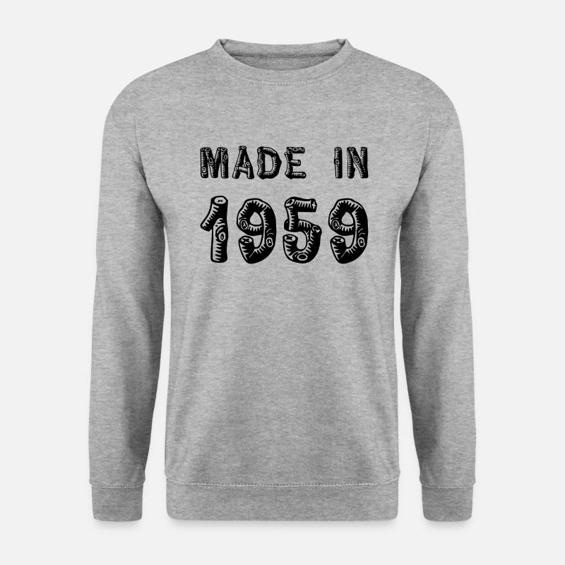 Made in 1959 - Unisex Pullover - Weißgrau meliert