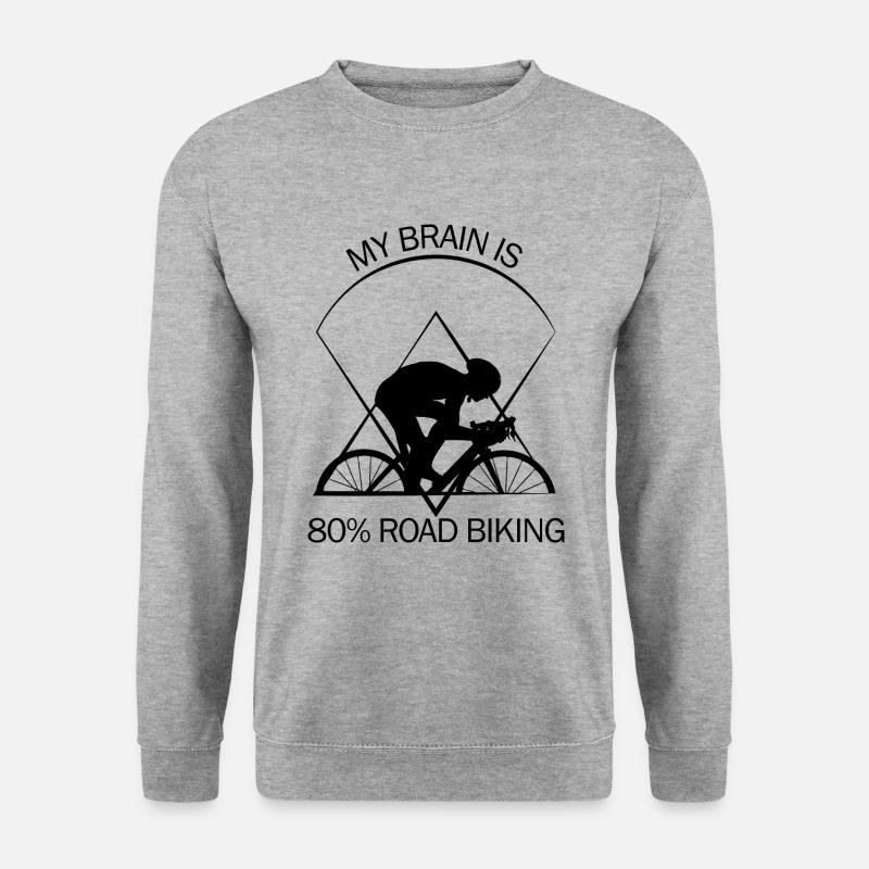 Rennrad - Unisex Pullover - Weißgrau meliert