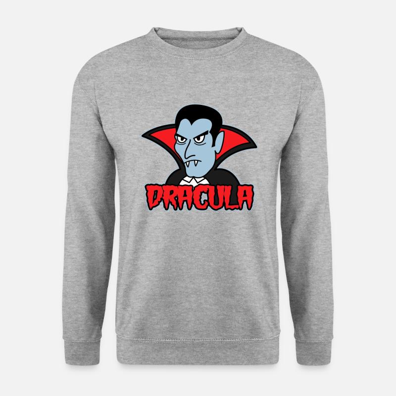 DRACULA - Unisex Pullover - Weißgrau meliert