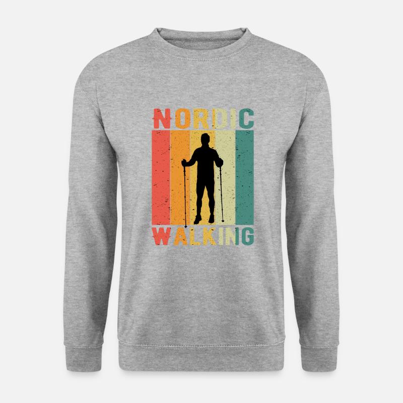 pole walking - Unisex Sweatshirt - salt & pepper