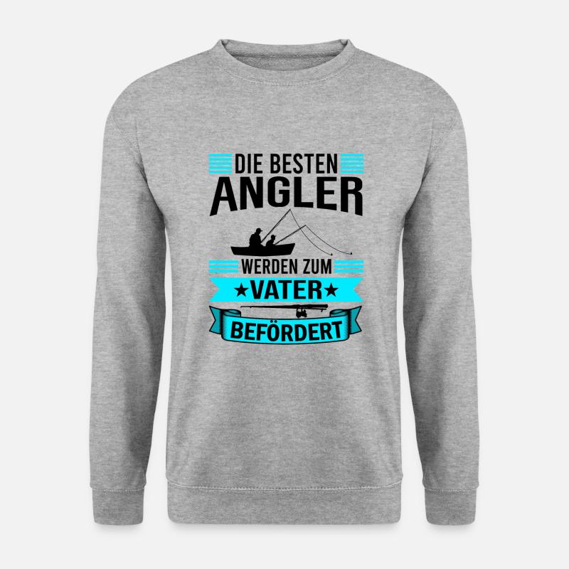 Angel Papa Vater - Unisex Pullover - Weißgrau meliert