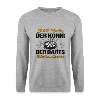 Dart - Sweat-shirt Unisexe - gris chiné - Devant - Alina (178cm) & Michal (187cm)