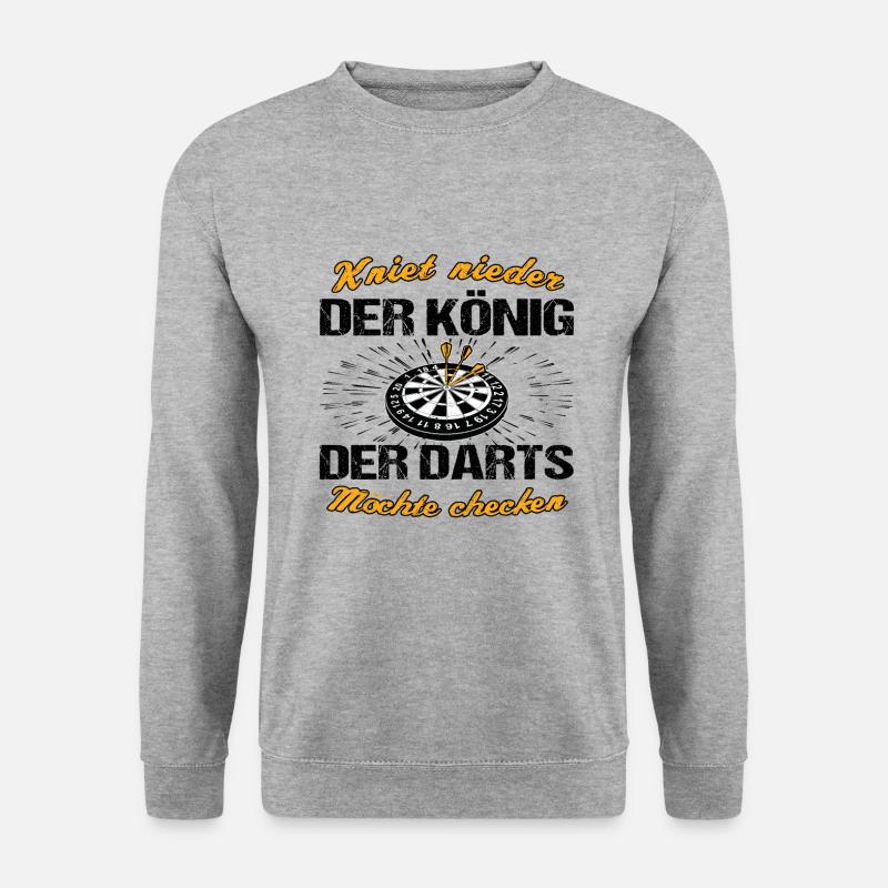 Dart - Unisex Pullover - Weißgrau meliert