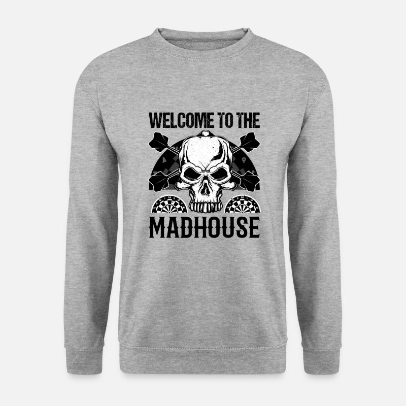 Dart - Unisex Pullover - Weißgrau meliert