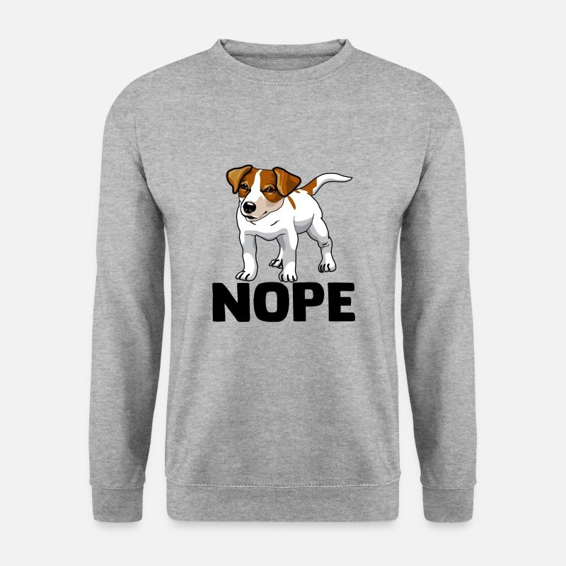 Jack Russell Russel - Unisex Pullover - Weißgrau meliert