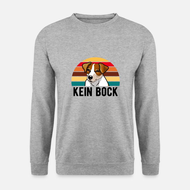 Jack Russell Russel - Unisex Pullover - Weißgrau meliert