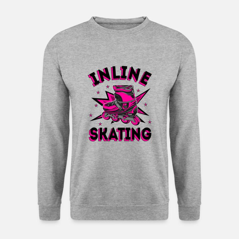 Inline Skating Inline-Skates - Unisex Pullover - Weißgrau meliert