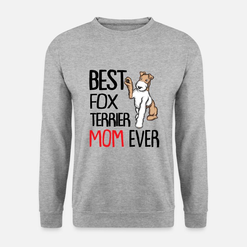 fox terrier - Unisex Sweatshirt - salt & pepper