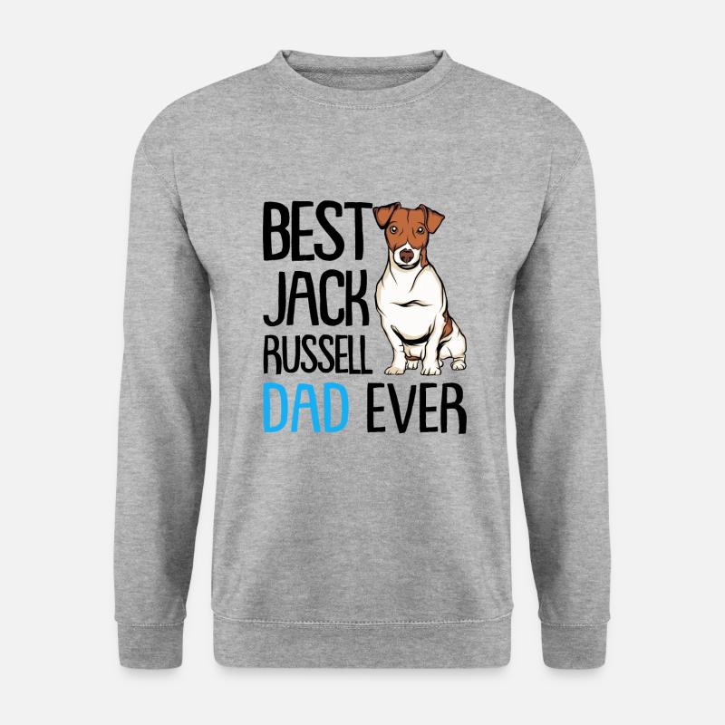 Jack Russell Terrier - Unisex Pullover - Weißgrau meliert