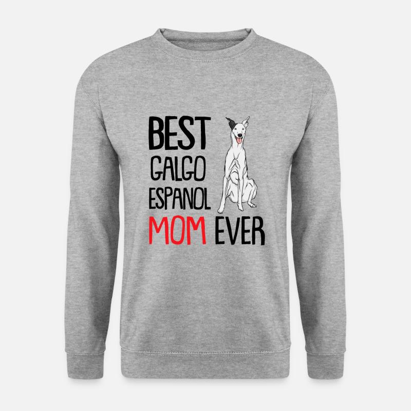 Galgo Espanol - Unisex Pullover - Weißgrau meliert