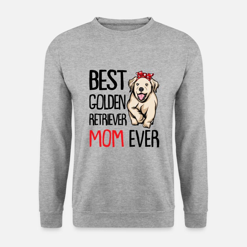 Golden Retriever - Unisex Pullover - Weißgrau meliert