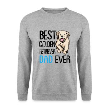 Golden Retriever - Unisex Sweatshirt - salt & pepper - Front - Alina (178cm) & Michal (187cm)