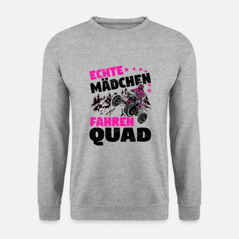 Quad - Unisex Pullover - Weißgrau meliert