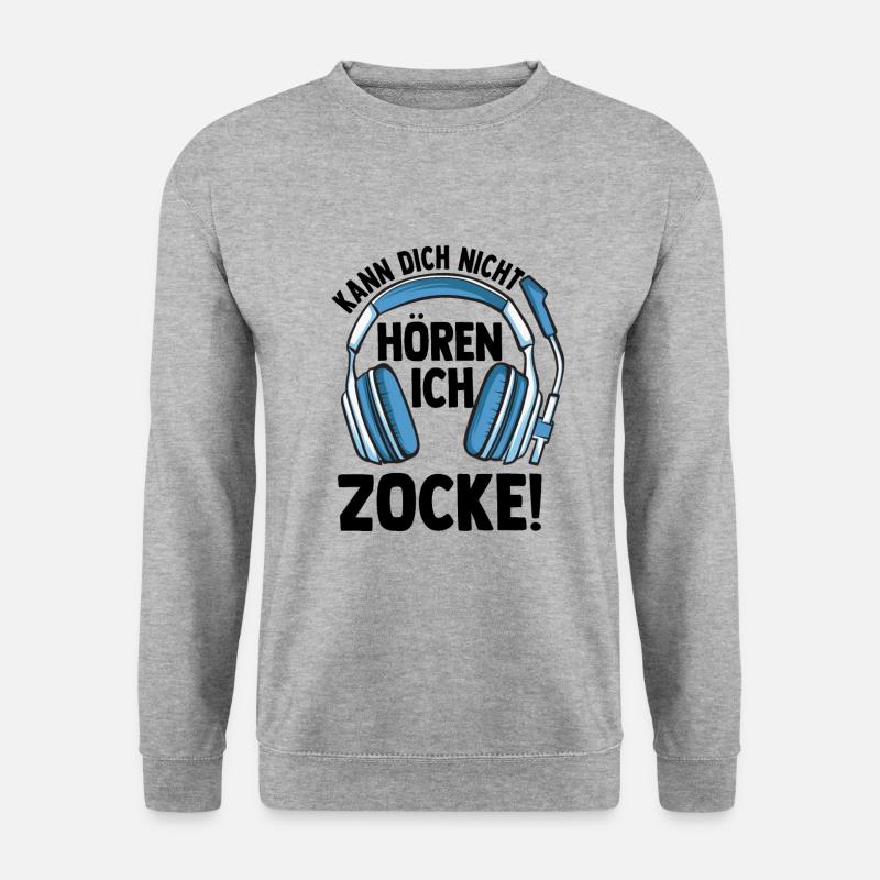 Gaming - Unisex Pullover - Weißgrau meliert