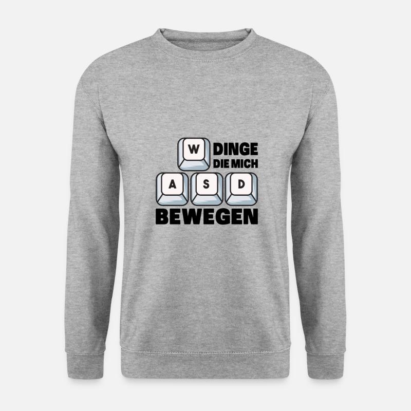 Gaming - Unisex Pullover - Weißgrau meliert