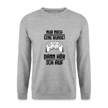 Gaming - Unisex Pullover - Weißgrau meliert - Vorne - Alina (178cm) & Michal (187cm)