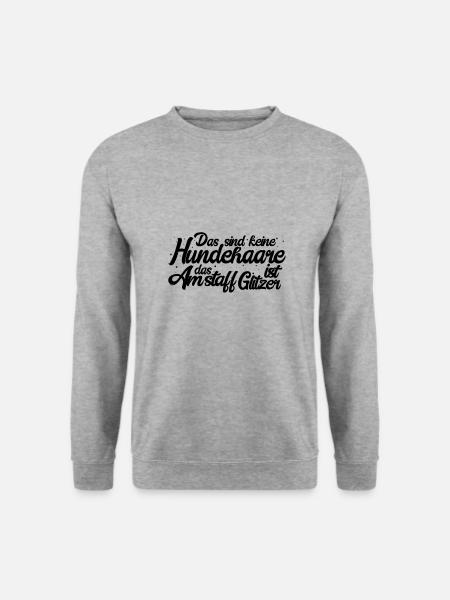 American Staffordshire Terrier - Unisex Pullover - Weißgrau meliert