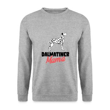 Dalmate - Sweat-shirt Unisexe - gris chiné - Devant - Alina (178cm) & Michal (187cm)