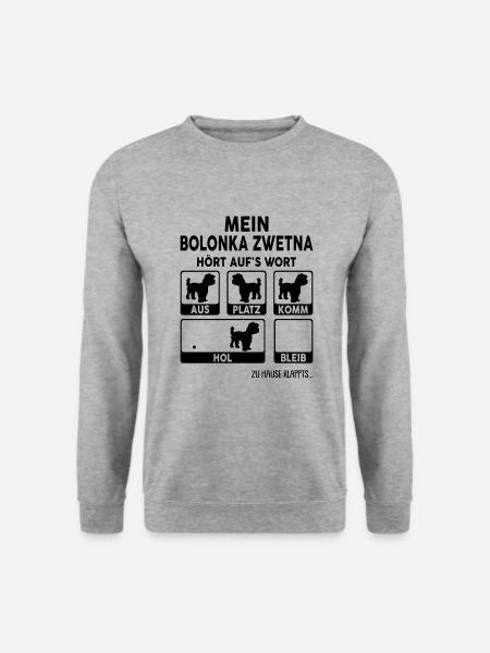 Bolonka Zwetna - Unisex Pullover - Weißgrau meliert