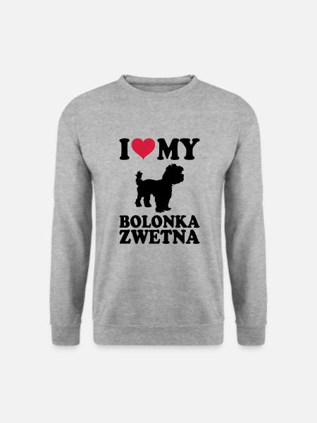 Bolonka Zwetna - Unisex Pullover - Weißgrau meliert