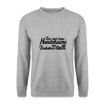 Broholmer - Unisex Pullover - Weißgrau meliert - Vorne - Alina (178cm) & Michal (187cm)