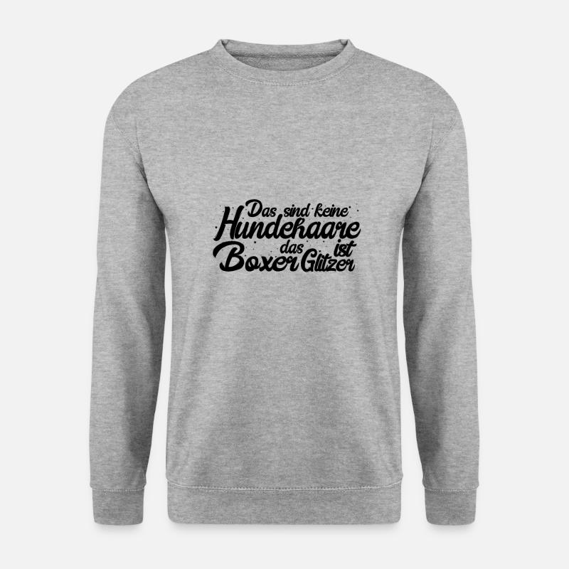 Deutscher Boxer - Unisex Pullover - Weißgrau meliert