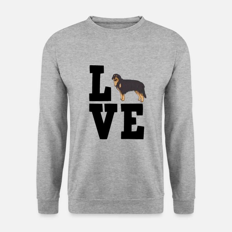 Hovawart - Unisex Pullover - Weißgrau meliert